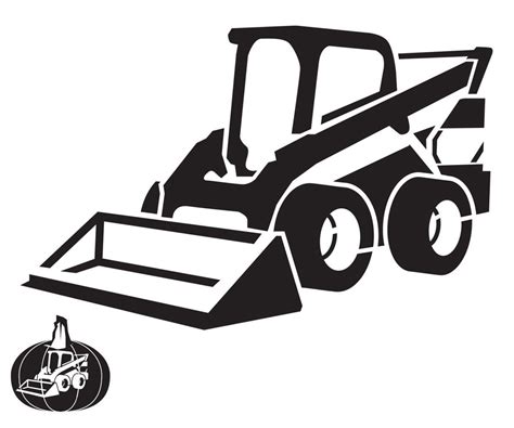 skid steer pumpkin|pumpkin carving stencils free.